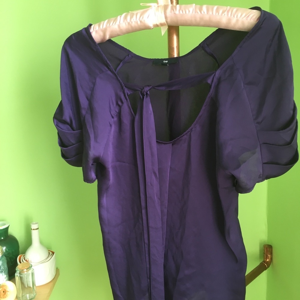 Gap Silky Plum Blouse